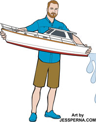 Cartoon Boat Ads
