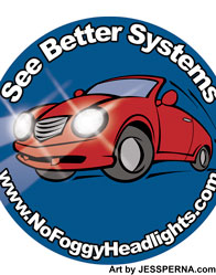 Cartoon Car Logo Caricature Headlight Advertisement Illustraiton