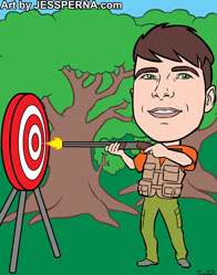 Target Practice Caricature