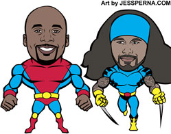 Superhero Caricature Sports Heroes T-Shirt